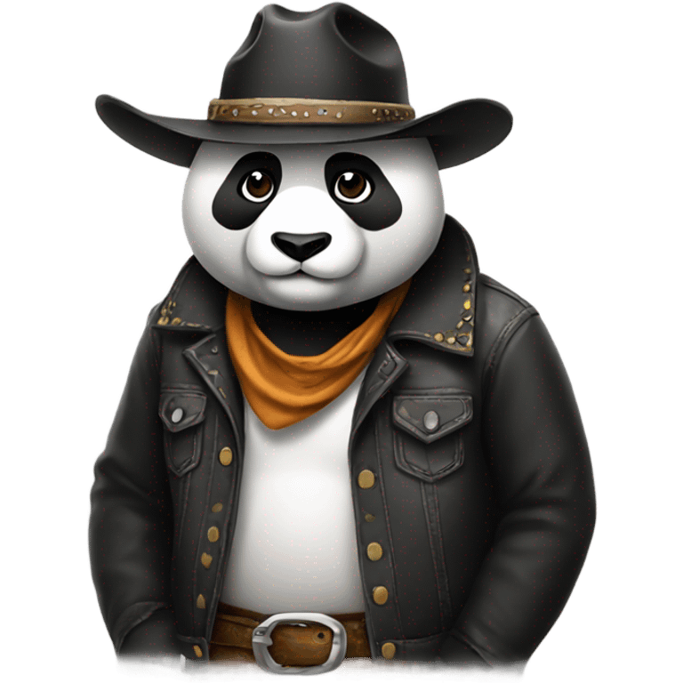 panda with cowboy hat emoji