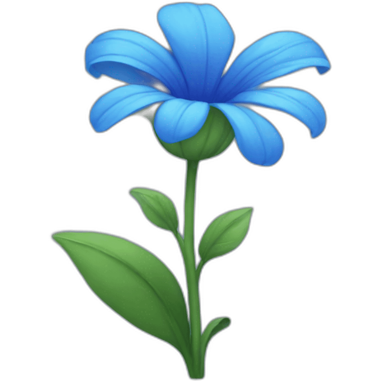 blue flower emoji