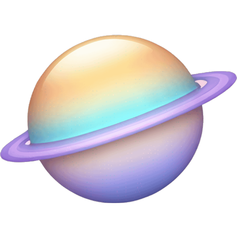 Pastel gradient Saturn  emoji