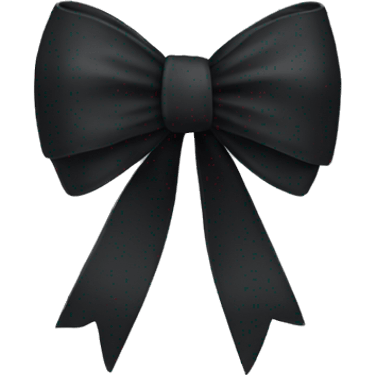 Black bow emoji