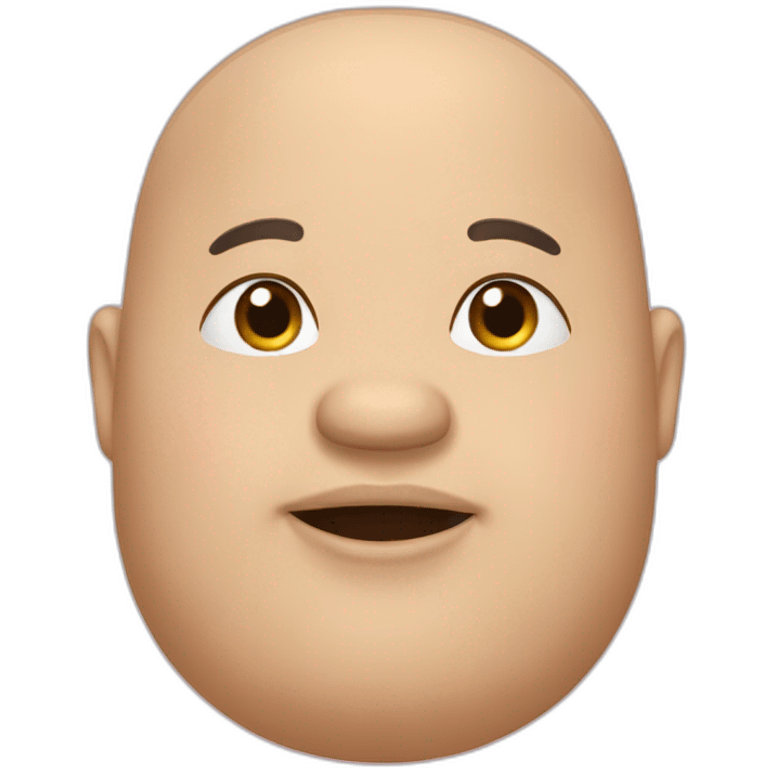 chubby bald emoji