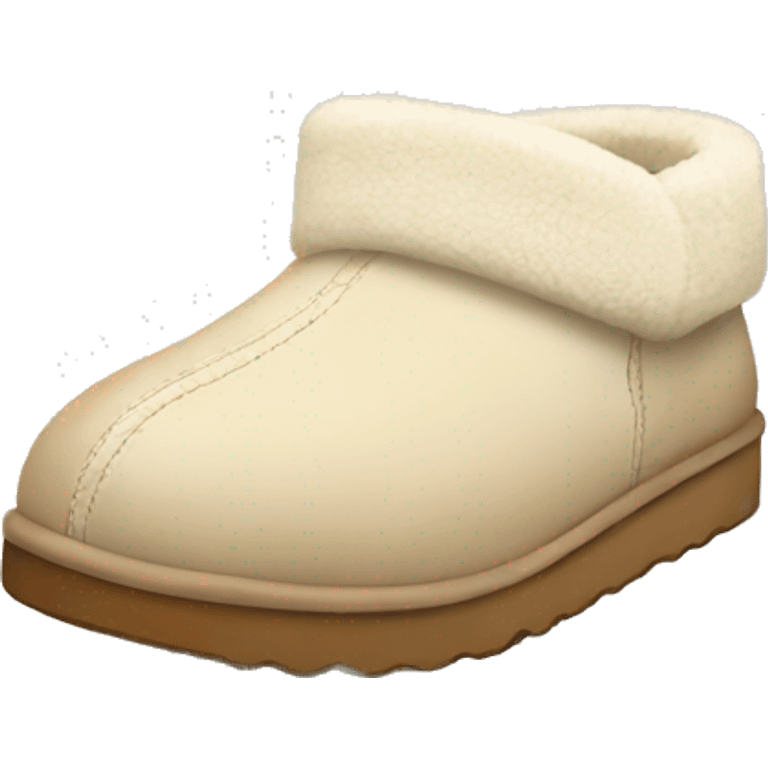 Cream UGG slippers emoji