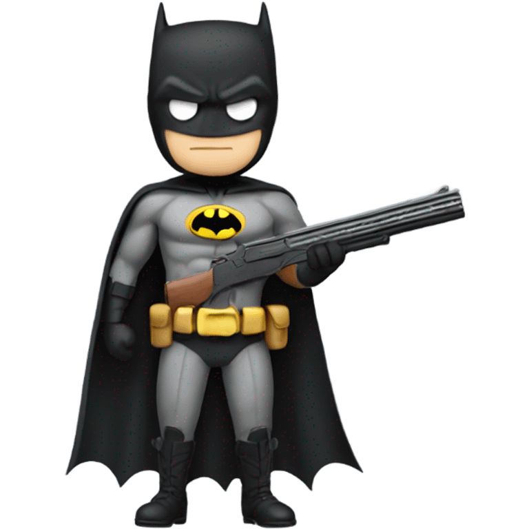 Batman with shotgun  emoji