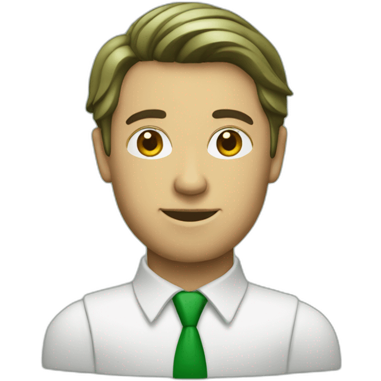 banker in green emoji