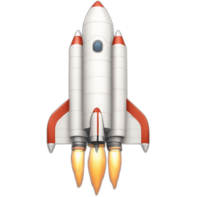 Flesh colored rocket ship emoji