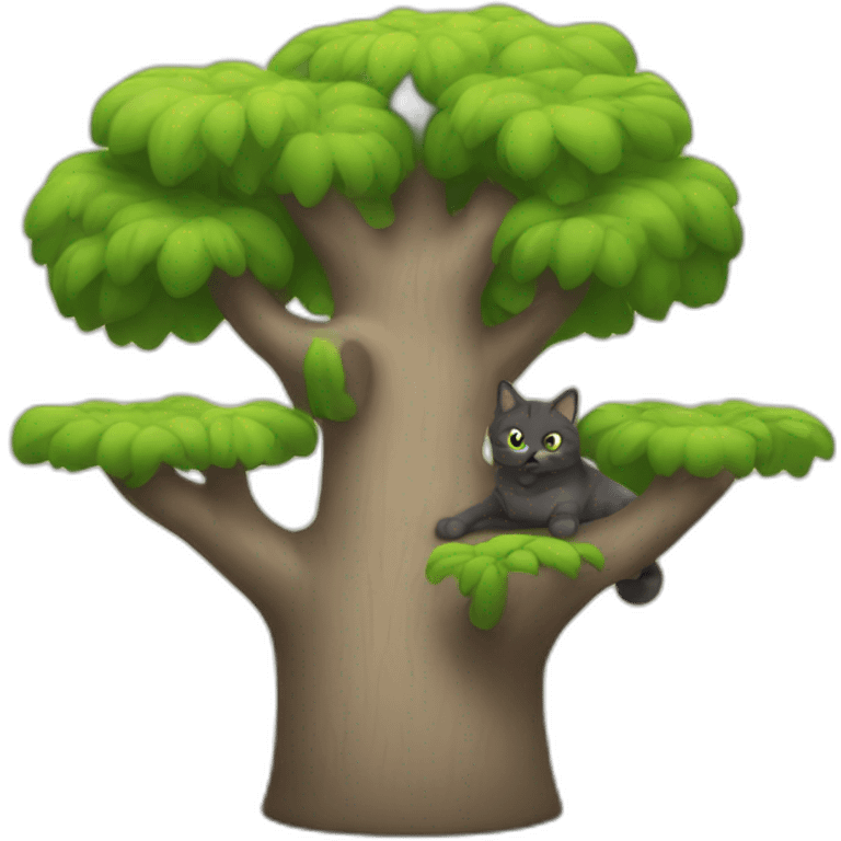 Cat tree emoji