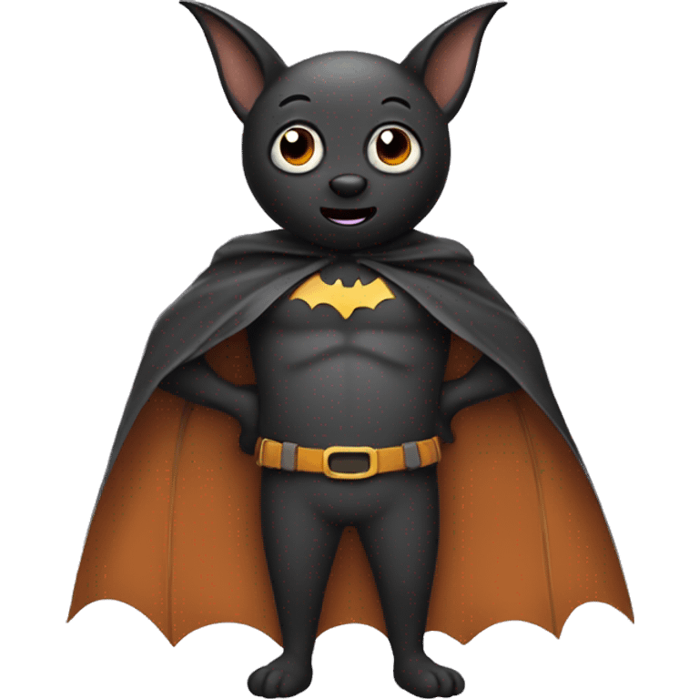 Bat wearing cape emoji