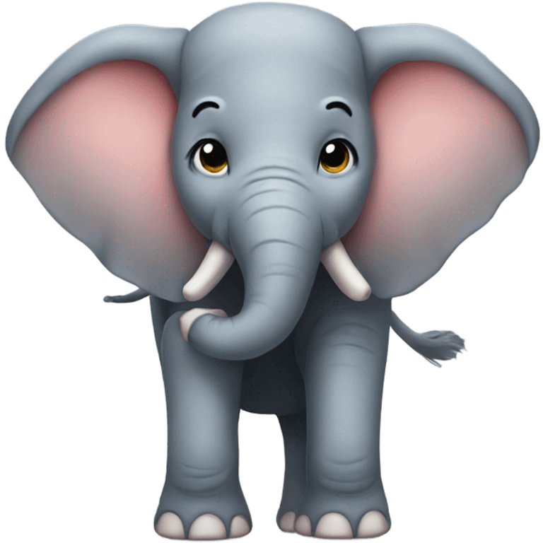 Elephant saying no thanks  emoji