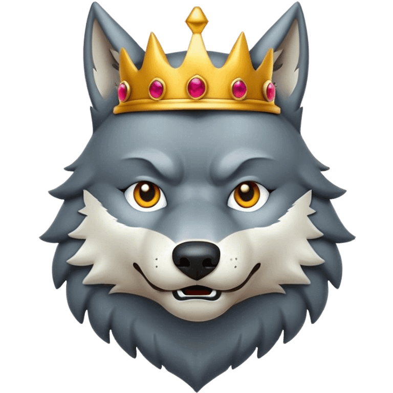 Wolf king emoji