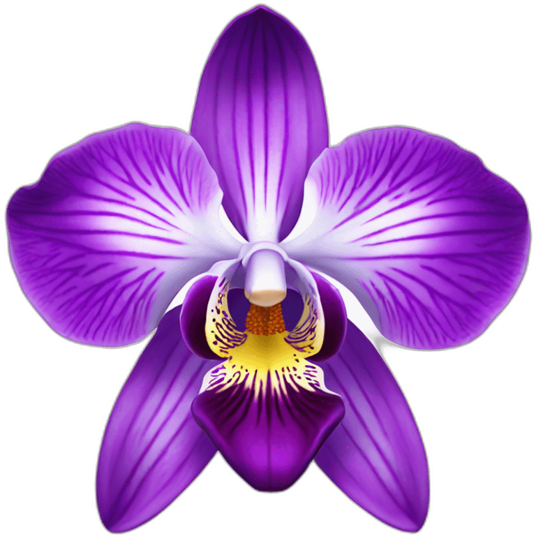 purple orchidea emoji