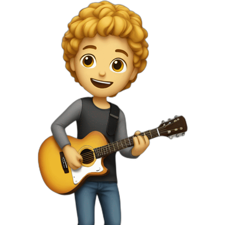 boy with guitar emoji