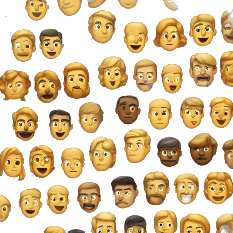 Блондинка с длинными волосами и оранжевыми глазами  emoji