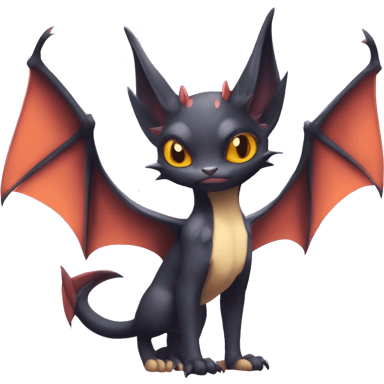  Kawaii Edgy Cool Beautiful Noivern-Nargacuga-Litten-Bat-Cat full body emoji