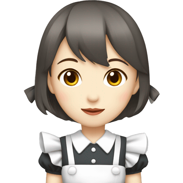 japanese maid girl 20s emoji