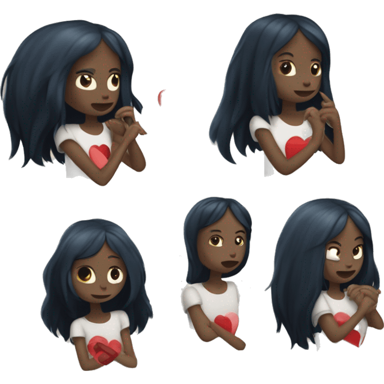 Je t'aimes Marceline écrit sur un coeur doré  emoji