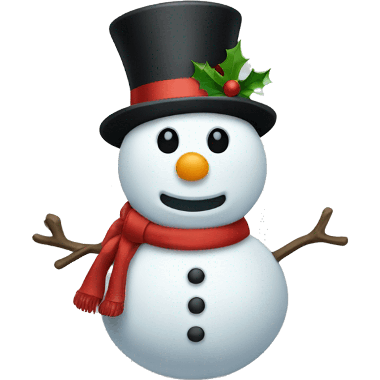 full body christmas hat snowman emoji