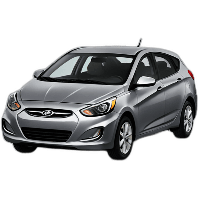 Grey Hyundai accent 2016 emoji