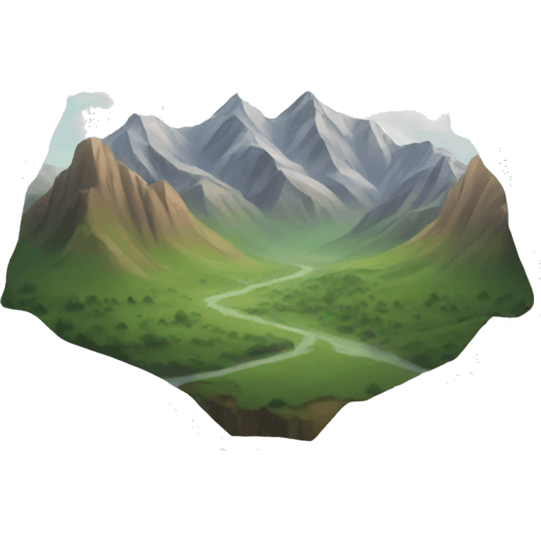 mountains and valley  emoji