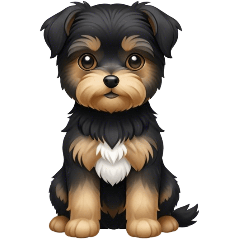 black morkie full emoji