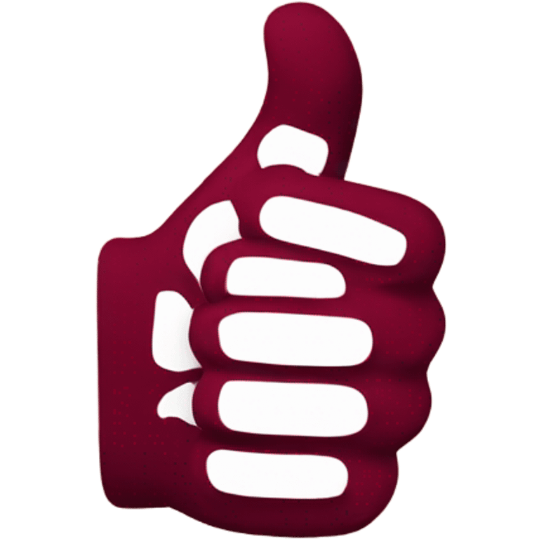 Maroon thumbs up emoji