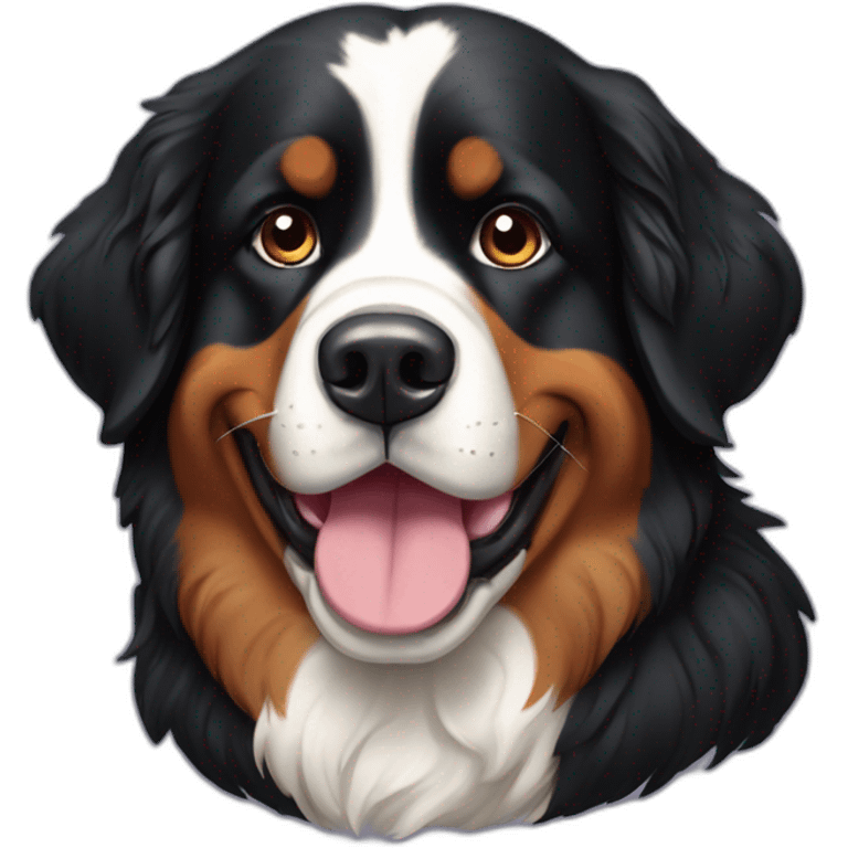 Bernese Mountain Dog old emoji