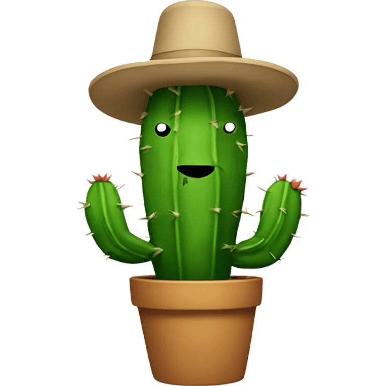 Cactus snowman  emoji