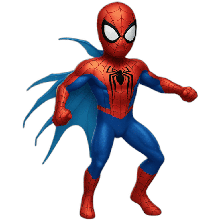 blue spider man emoji