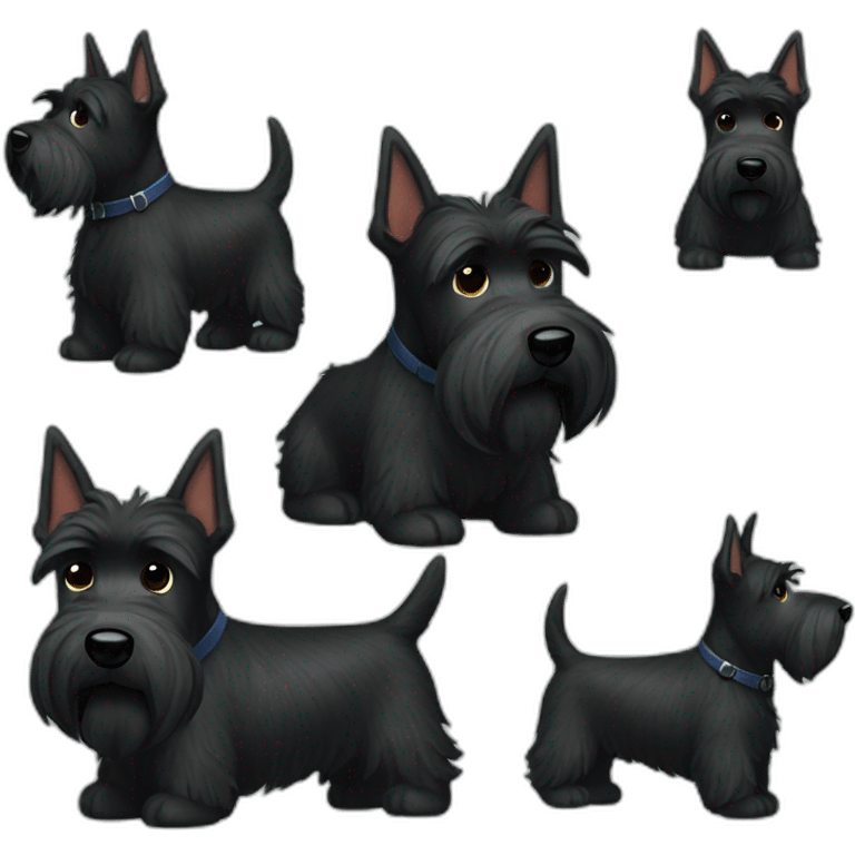 Scottish terrier letters emoji