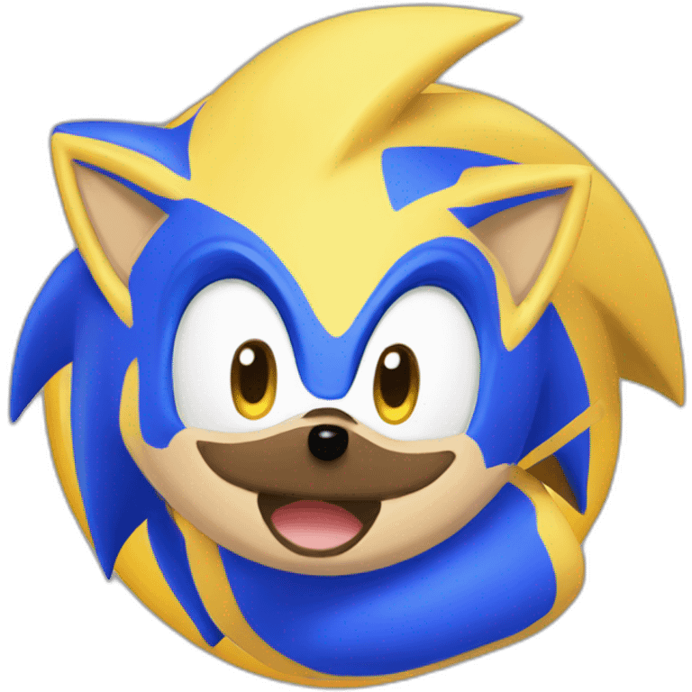 Say good day with Sonic the headhog emoji