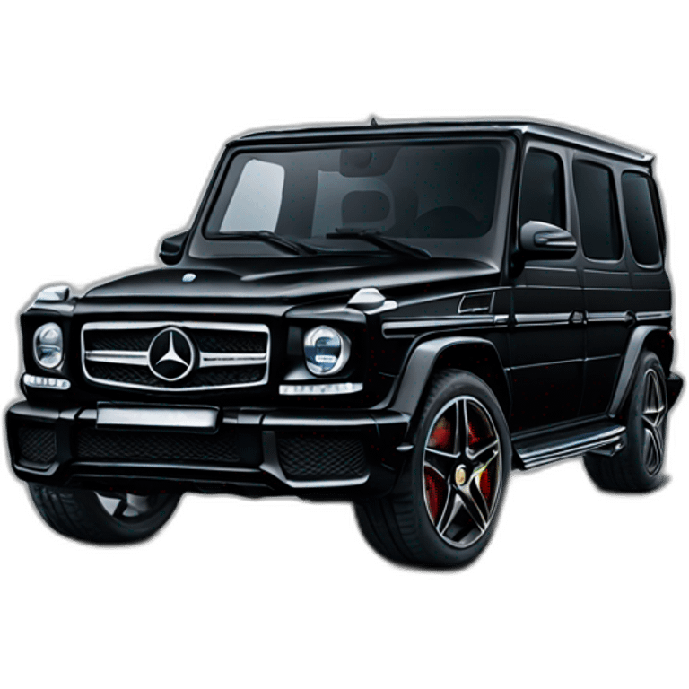 Black Mercedes classe G AMG emoji