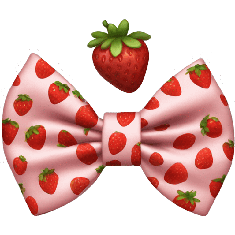 bow with strawberries  emoji