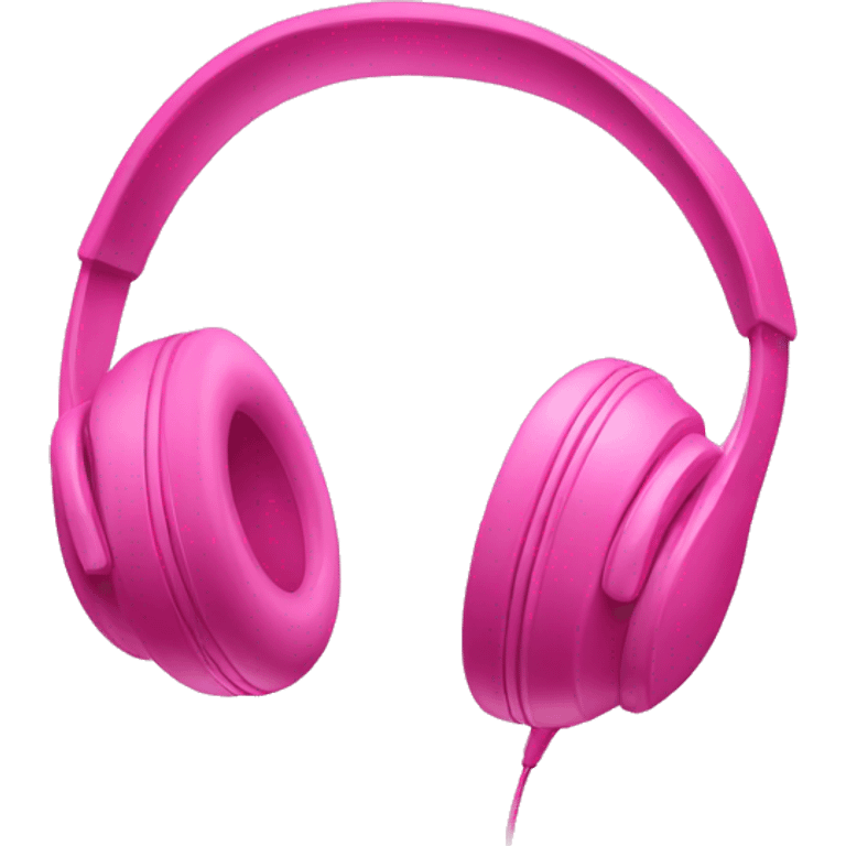 Pink headphones emoji