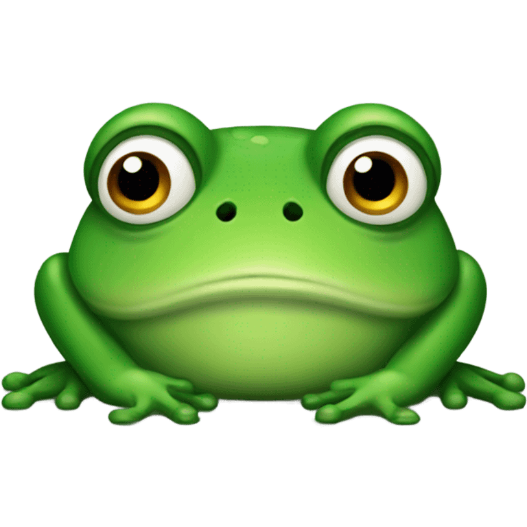 a sad frog emoji