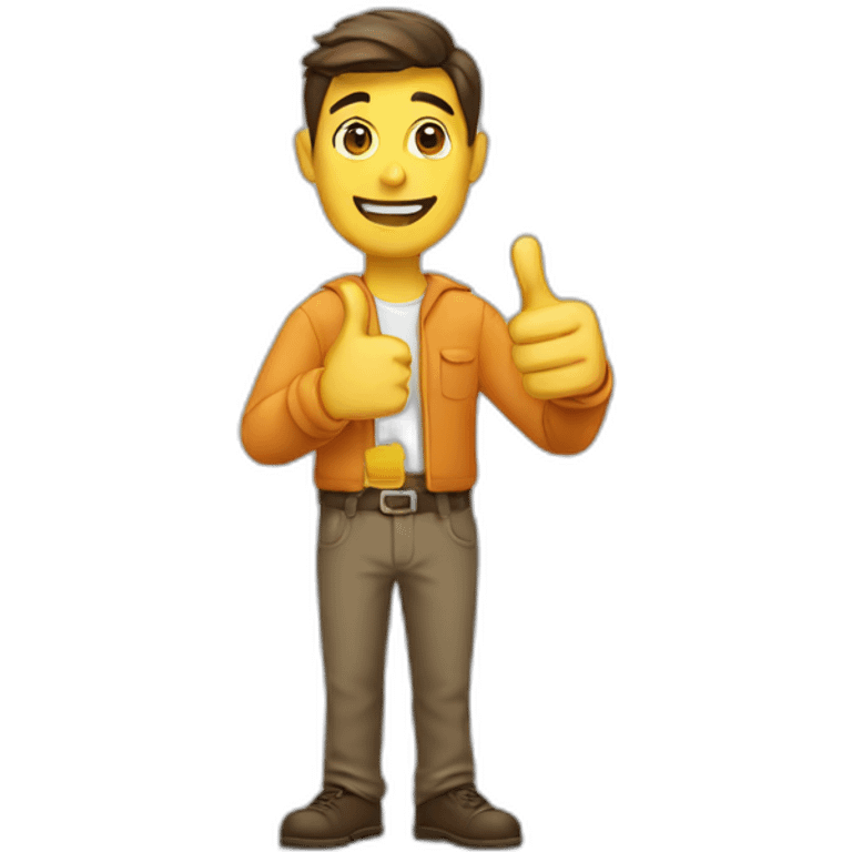 man thumbs up emoji