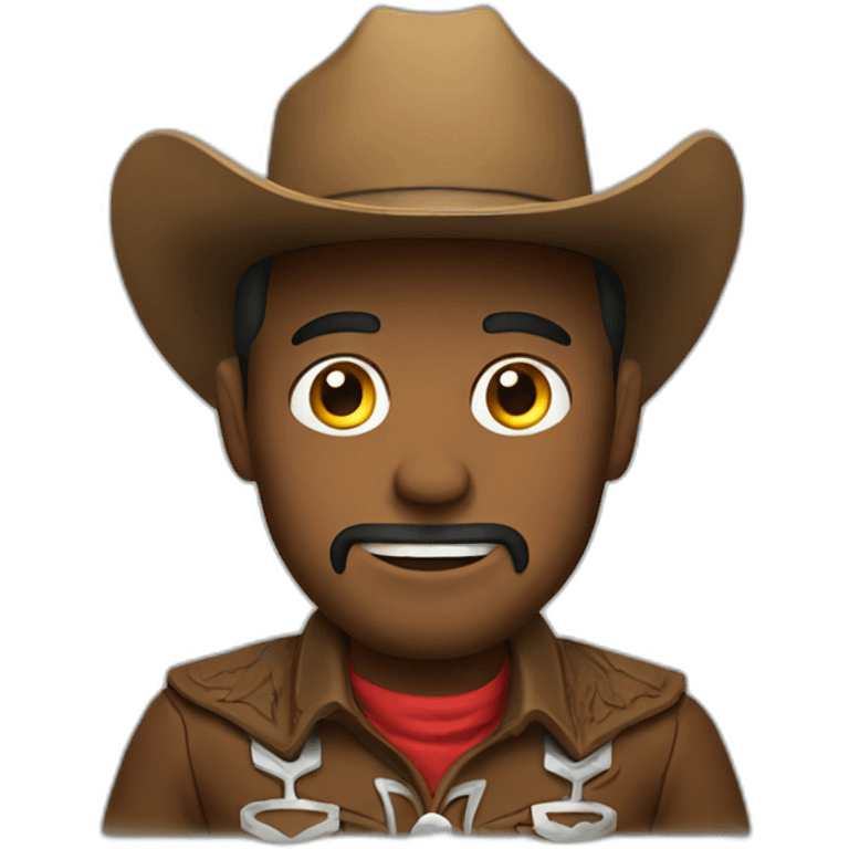 Cowboy using ipad emoji