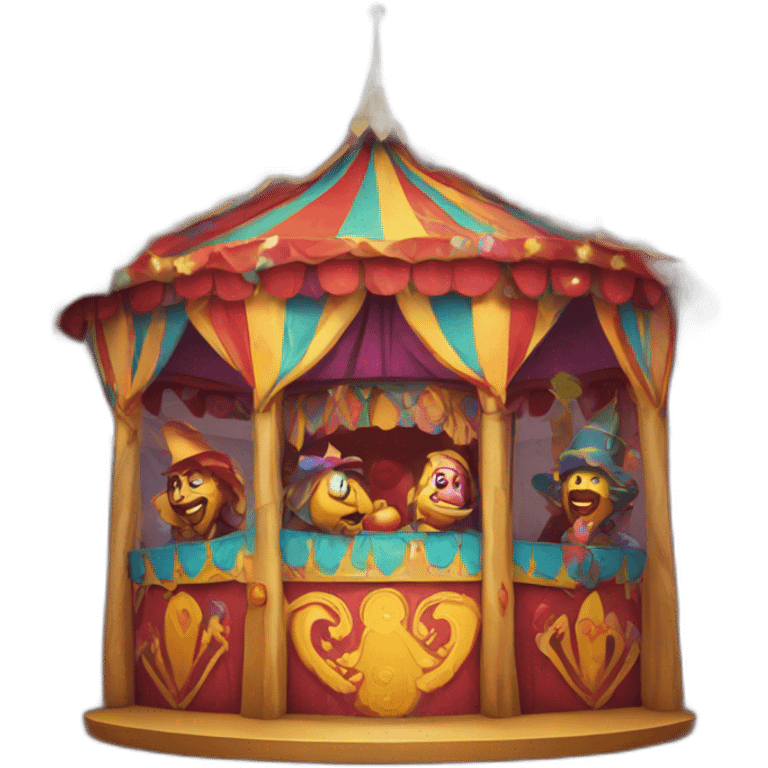 medieval funhouse decorated in a carnival way emoji