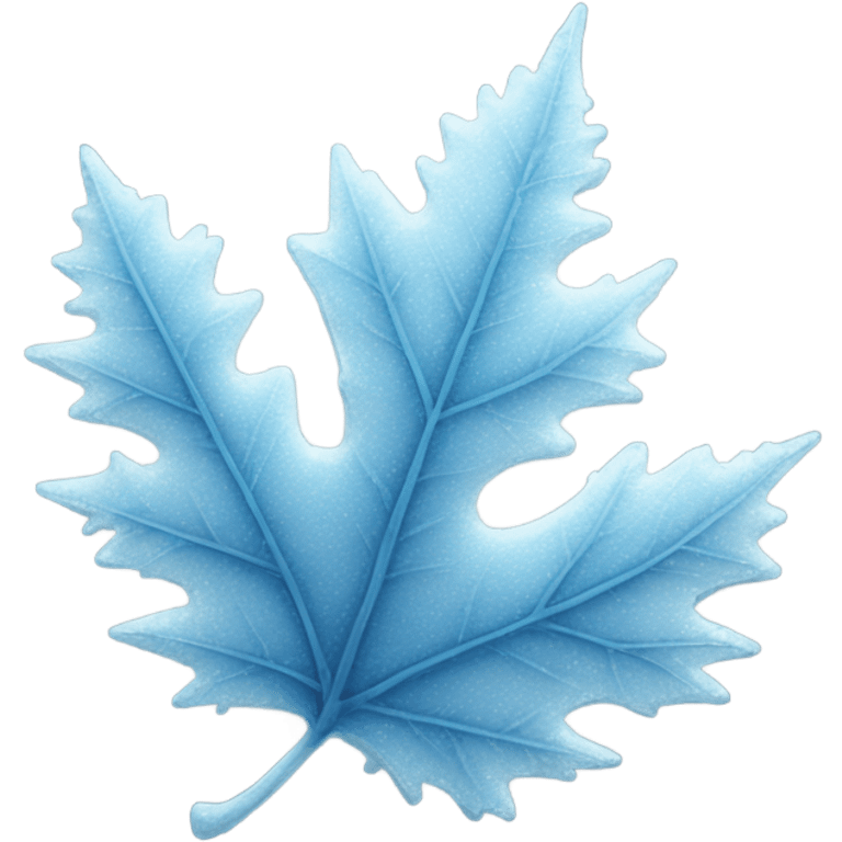 Frost on a leaf emoji