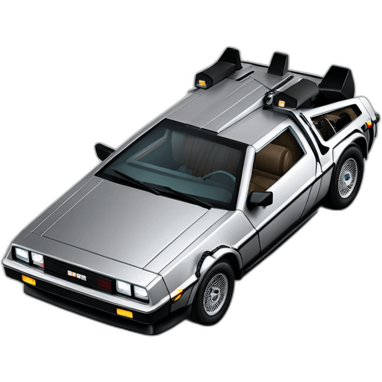 delorean dmc 12 emoji