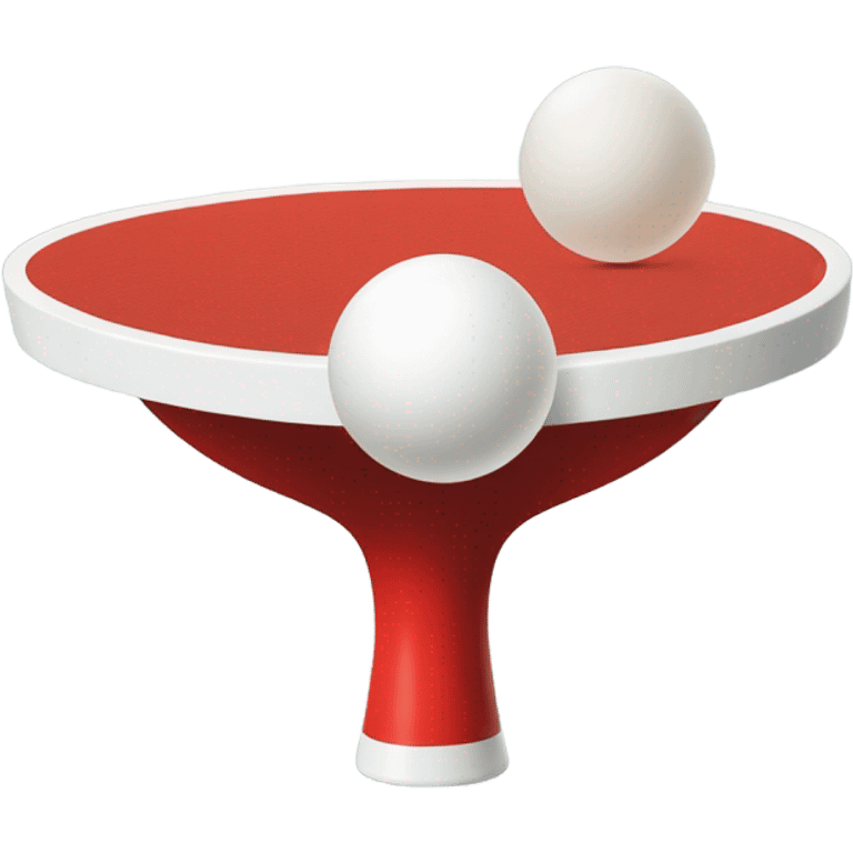 Ping pong ball in the air on way into red solo cup which is on a table emoji