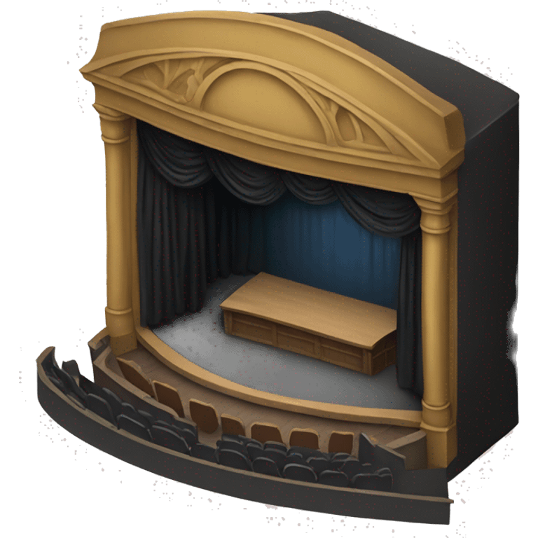 black box theatre stage emoji