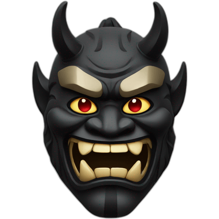 black japanese oni mask emoji