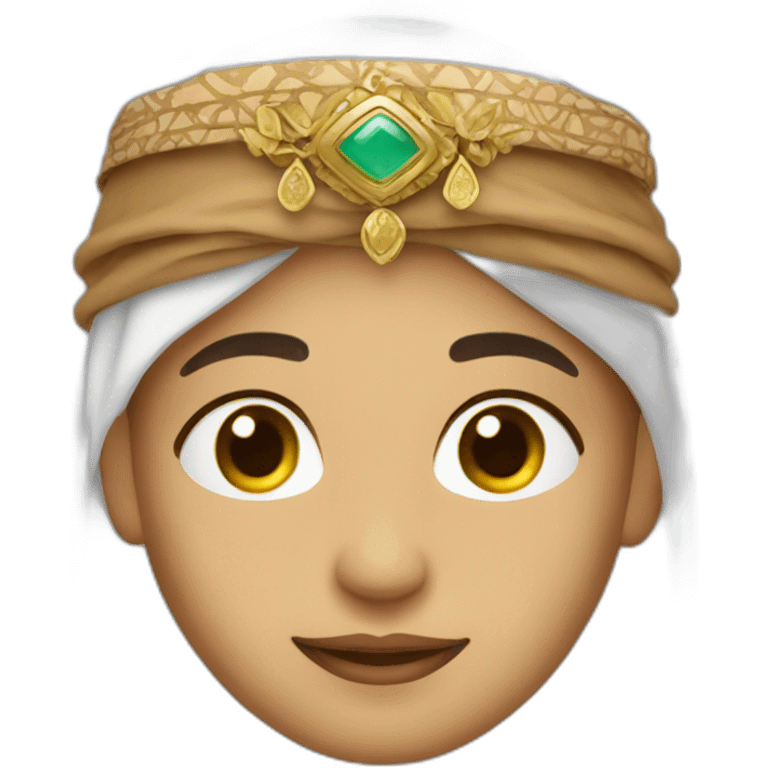 arabic wearing a traditional Arab headdress and headband emoji