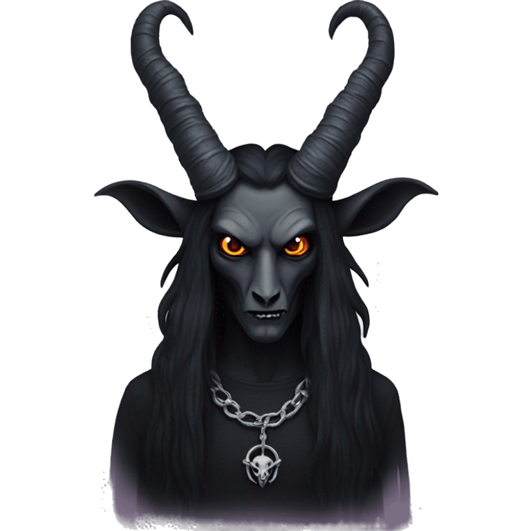 Goth Baphomet emoji