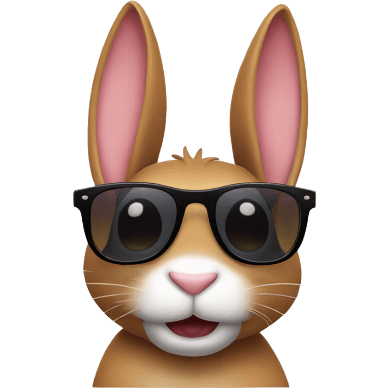 happy rabbit sunglasses emoji