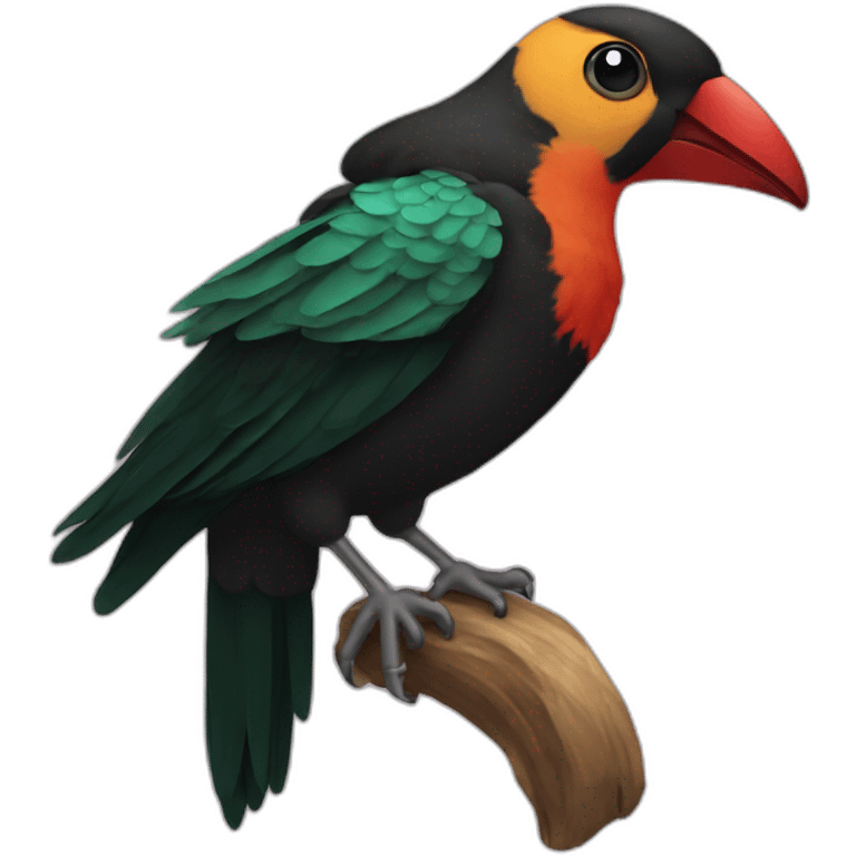 Pajaro flamenco emoji