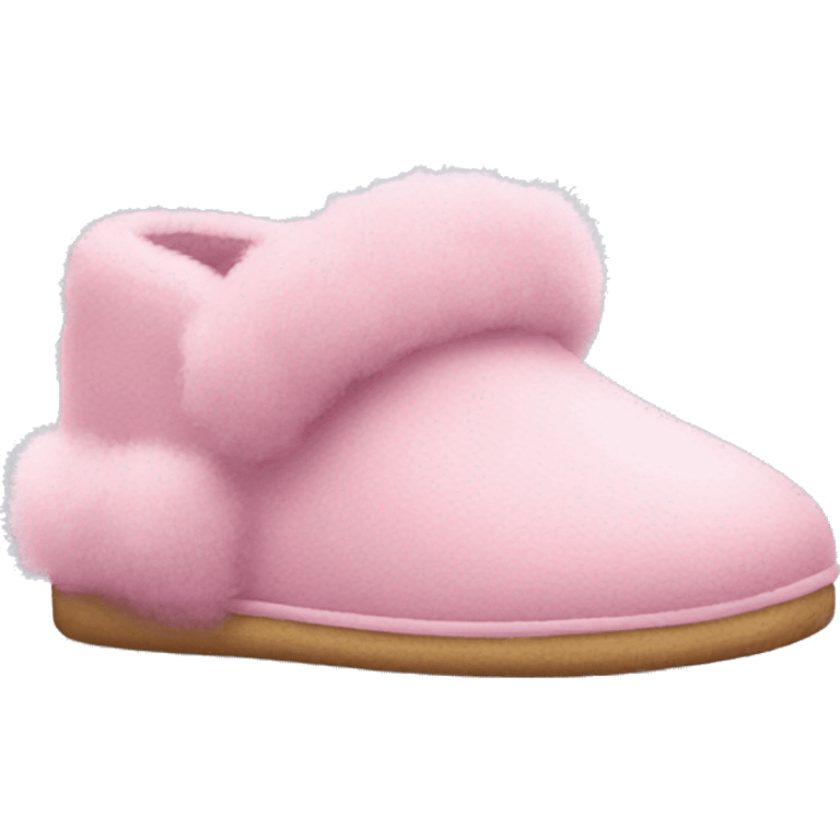 pink slippers with fluff on nose emoji