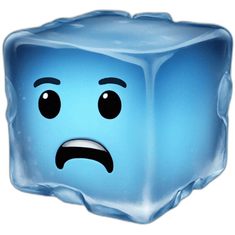 Ice cube face emoji emoji