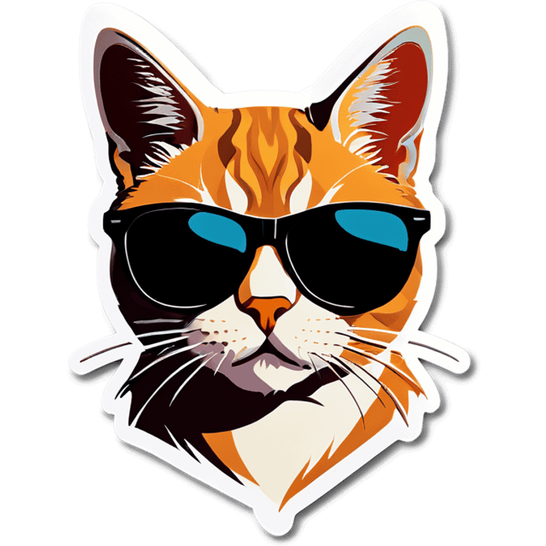 Cat with sunglasses emoji