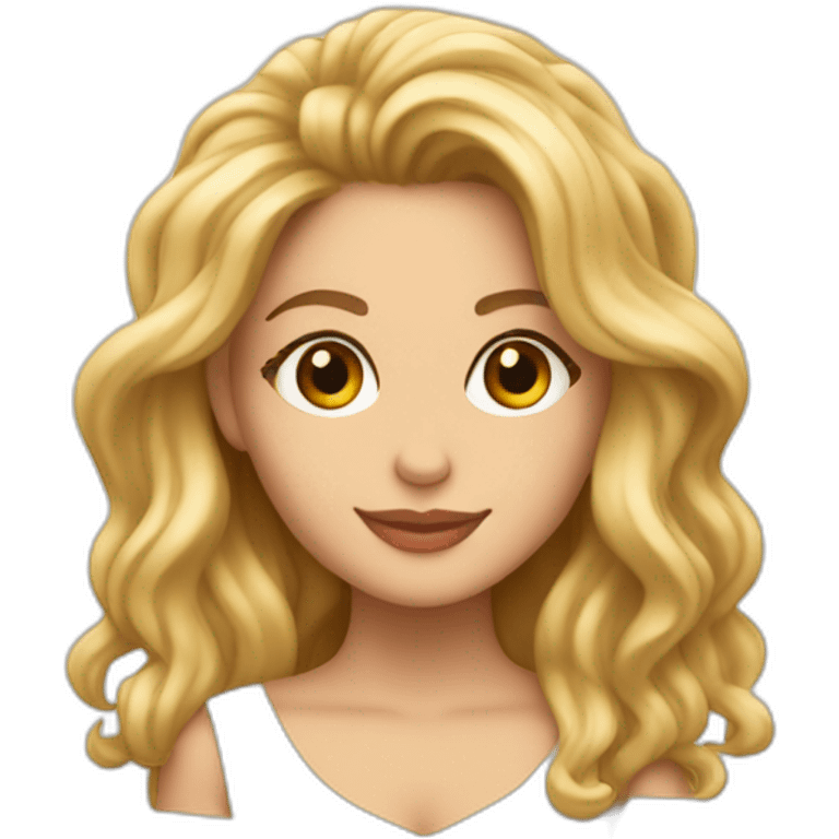 Shakira como el logo de starbucks emoji