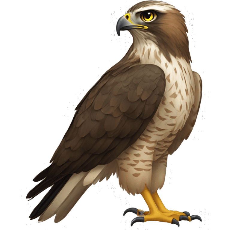 A hawk saying “tuah” emoji